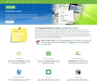 Geosprawl.com(Store Locator Software) Screenshot