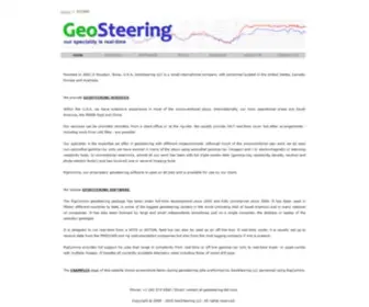 Geosteering.com(Real-time geology data streaming software and geosteering services) Screenshot