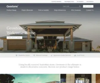 Geostone.com.au(Decorative Concrete Floors & Finishes Australia) Screenshot