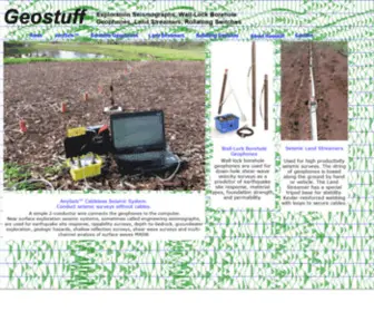 Geostuff.com(Instruments for seismic exploration) Screenshot