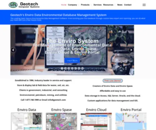 Geotech.com(Our mission) Screenshot