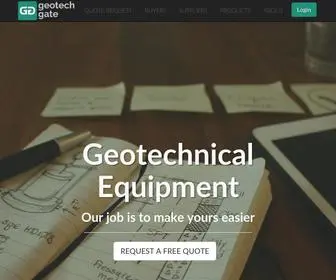 Geotechgate.com(Geotechnical Equipment) Screenshot