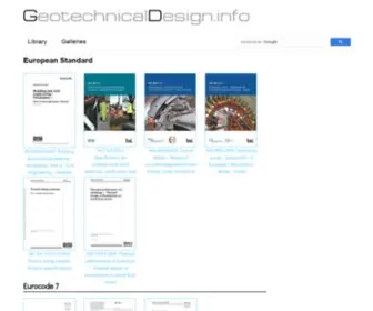Geotechnicaldesign.info(Bs online) Screenshot