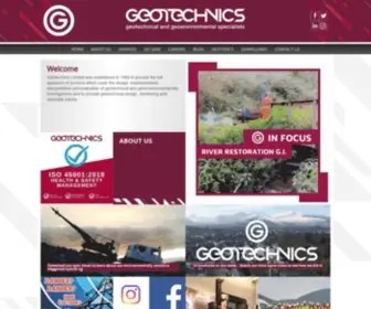 Geotechnics.co.uk(Geotechnics Limited) Screenshot