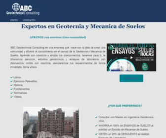 GeotecniaymecanicasuelosABC.com(▷ Geotecnia y Mecanica de Suelos) Screenshot