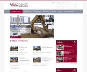 Geotekst.pl(Internetowy Magazyn Geotechniczny) Screenshot