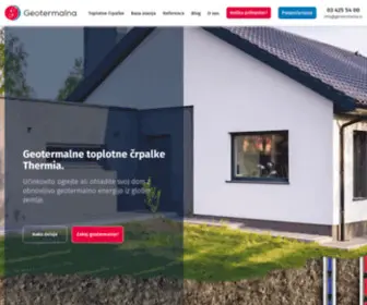 Geotermalna.si(Geotermalne toplotne črpalke Thermia) Screenshot