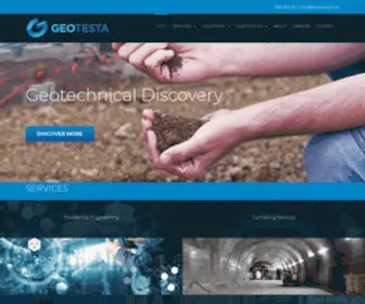 Geotesta.com.au(GEOTESTA Pty Ltd Leading Geotechnical Engineering Services) Screenshot
