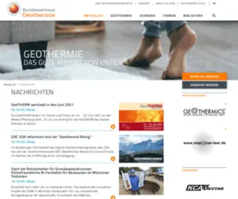 Geothermie-Dialog.de(Geothermie Dialog) Screenshot
