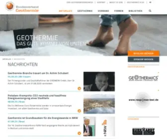 Geothermie.de( Nachrichten) Screenshot