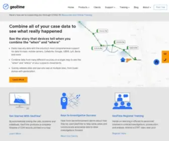 Geotime.com(GeoTime® by Uncharted®) Screenshot