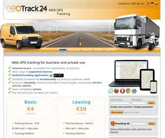 Geotrack24.com(Web GPS tracking for business and private use) Screenshot