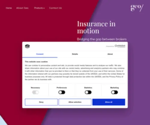 Geounderwriting.com(Geo Underwriting) Screenshot