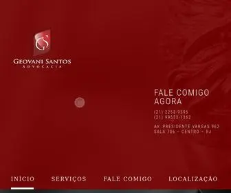 Geovanisantos.adv.br(INÍCIO) Screenshot
