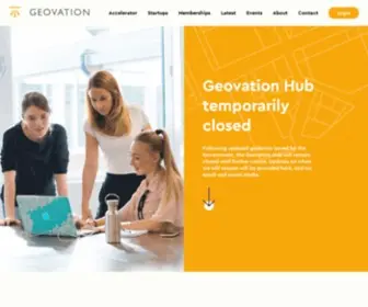 Geovation.uk(Homepage) Screenshot