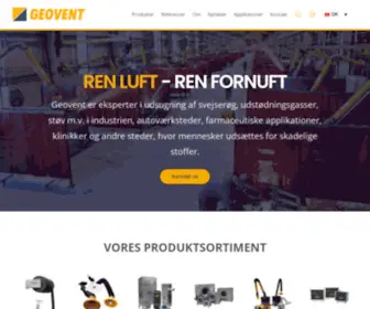 Geovent.dk(GEOVENT A/S) Screenshot