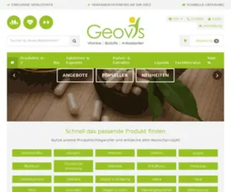 Geovis.de(Vitamine, Biostoffe & Antioxidantien in Top Qualität) Screenshot