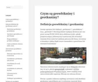 Geowlokniny-Geotkaniny.pl(GEOWŁÓKNINY I GEOTKANINY) Screenshot