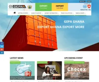 Gepaghana.org(Ghana Export Promotion Authority) Screenshot
