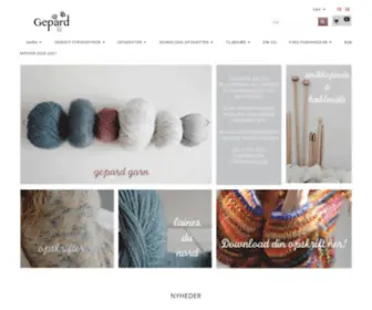 Gepardgarn.dk(GEPARD GARN) Screenshot