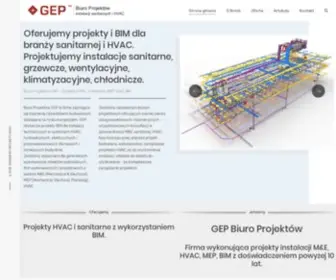 Gep.com.pl(Biuro projektów) Screenshot
