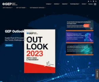 Gep.com(AI-Powered Supply Chain and Procurement Software, Strategy & Managed Services) Screenshot