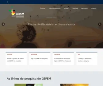 Gepem.org(Grupo de Estudos e Pesquisas em Educação Moral) Screenshot