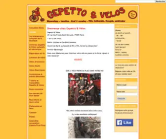 Gepetto-Velos.com(Magasin de Vélo à Paris 5e) Screenshot