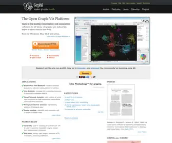 Gephi.org(The Open Graph Viz Platform) Screenshot