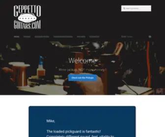 Geppettoguitars.com(Custom Guitar Pickups) Screenshot