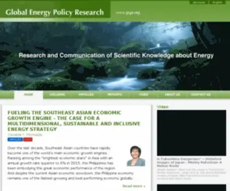 Gepr.org(GEPR (Global Energy Policy Research)) Screenshot