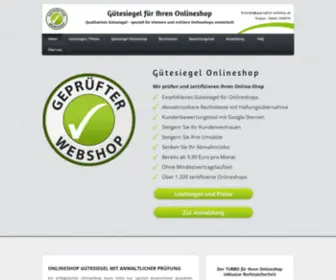 Gepruefter-Webshop.de(Onlineshop Gütesiegel) Screenshot