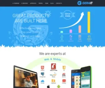 Gera-IT.com(Gera-IT is a custom software development company) Screenshot