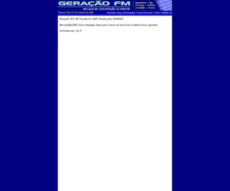 Geracaofm.com.br(Site de notï¿½as e busca de empresas na á²¥a de comunicaç£¯. Agê®) Screenshot