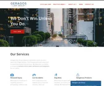 Geragoslaw.com(Geragos Law Group) Screenshot