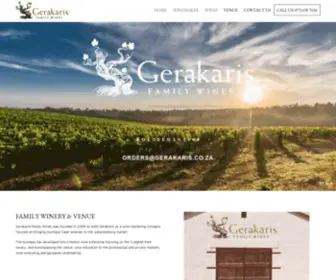 Gerakaris.co.za(Gerakaris Family Wines) Screenshot