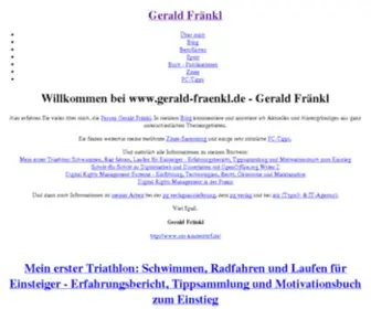 Gerald-Fraenkl.de(Gerald Fraenkl) Screenshot