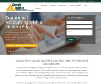 Geraldduthie.ca(Accountants Windsor) Screenshot