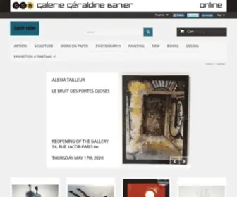 GeraldinebanierStore.com(Online Gallery // Galerie Géraldine Banier) Screenshot