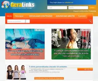 Geralinks.com.br(Agregador de links) Screenshot
