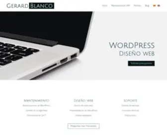 Gerardblanco.com(Diseñador web WordPress) Screenshot