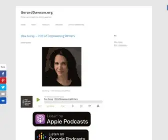 Gerarddawson.org(Stories and insights for lifelong learners) Screenshot