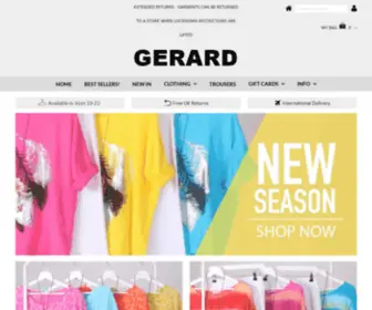 Gerardfashions.com(Gerard) Screenshot