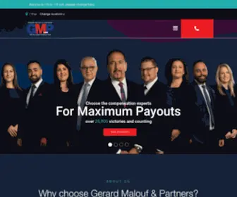 Gerardmaloufpartners.com.au(Personal Injury Lawyers) Screenshot