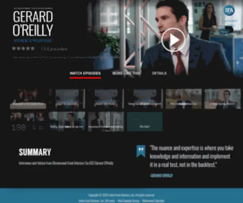 Gerardoreillyinterviews.com(Gerard O'Reilly Interviews) Screenshot
