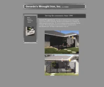 Gerardoswroughtiron.com(Gerardo's Wrought Iron) Screenshot