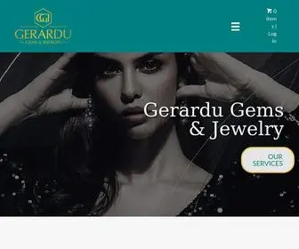 Gerardugems.com(Gerardu Gems and Jewelry) Screenshot