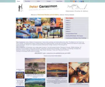 Gerasimon.com.au(Glenrowan Studios and Gallery Australian Oil Paintings by Artist Painter Peter Gerasimon) Screenshot