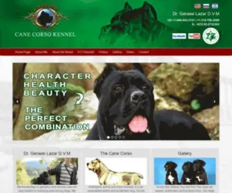 Gerassicorso.com(CANE CORSO KENNEL) Screenshot