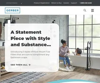 Gerber-US.com(Gerber Plumbing Fixtures) Screenshot